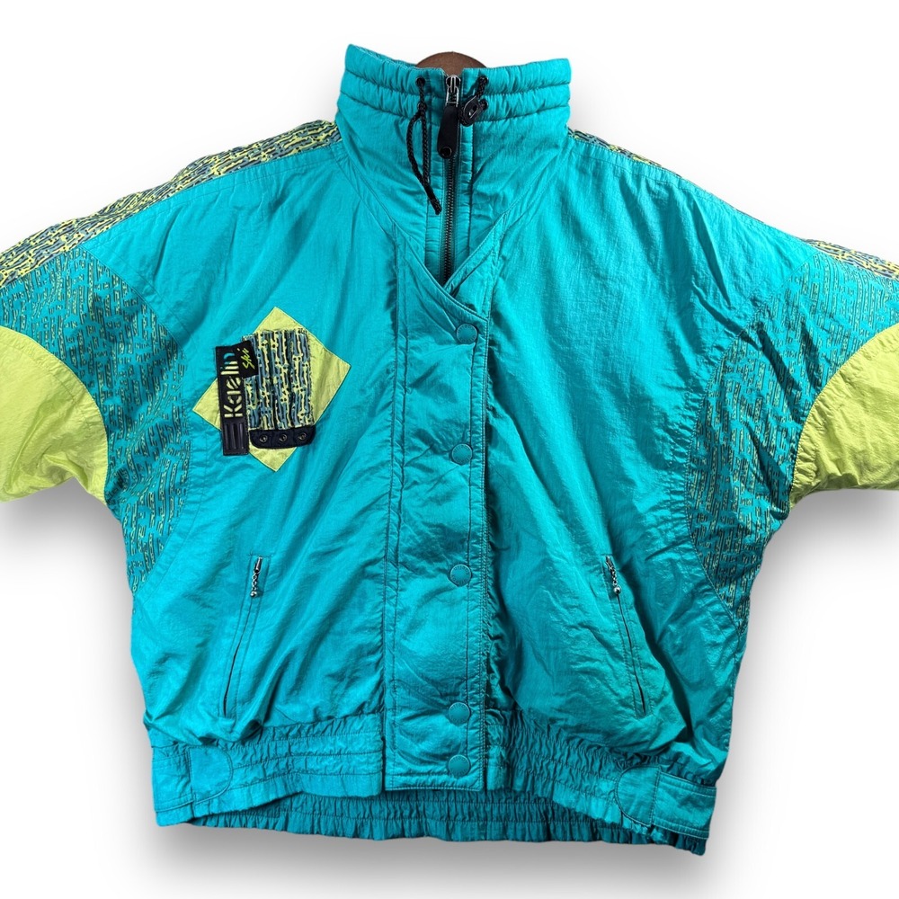 Vintage Kaelin Ski Down‎ Jacket Size 14 XL Snow Winter Coat Snowboard Sport Mock